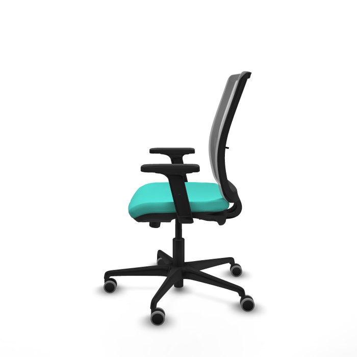 PIQUERAS Y CRESPO Silla de oficina Haches Turquesa y Gris