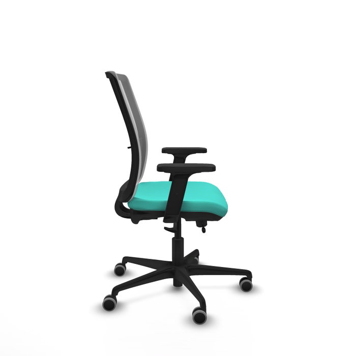 PIQUERAS Y CRESPO Silla de oficina Haches Turquesa y Gris