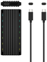 Aisens Caja Externa M.2 RGB Gaming ASM2-RGB012B SATA/NVMe USB 3.2 Gen 2, Negra