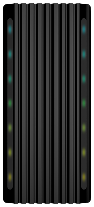 Aisens Caja Externa M.2 RGB Gaming ASM2-RGB012B SATA/NVMe USB 3.2 Gen 2, Negra