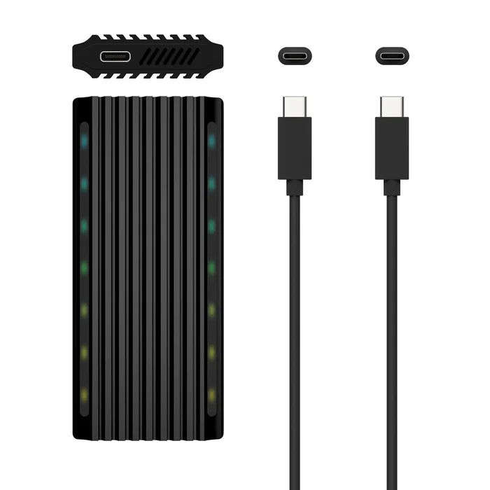 Aisens Caja Externa M.2 RGB Gaming ASM2-RGB012B SATA/NVMe USB 3.2 Gen 2 Negra Aisens Caja Externa M.2 RGB Gaming ASM2-RGB012B SATA/NVMe USB 3.2 Gen 2 Negra
