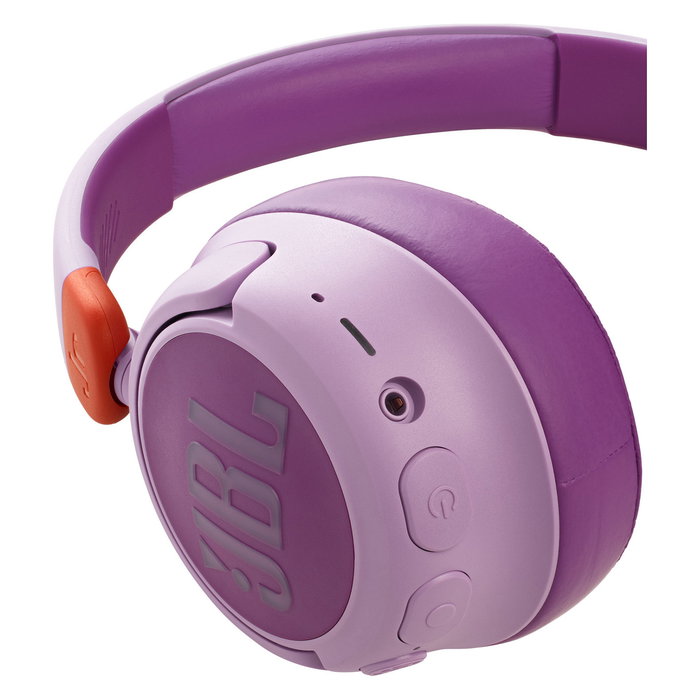 JBL Harman Auriculares JR 460 NC Over-Ear Noise-Cancelling Inalámbrico para Niños Rosa