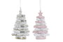 DKD Home Decor Colgantes de Resina Árbol Surtido Blanco y Rosa