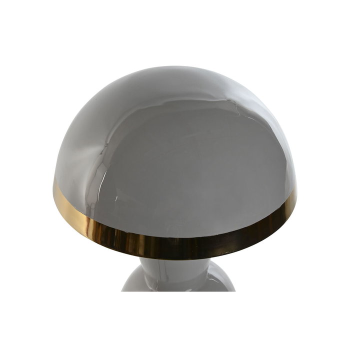 DKD Home Decor Lámpara de Sobremesa de Metal Gris
