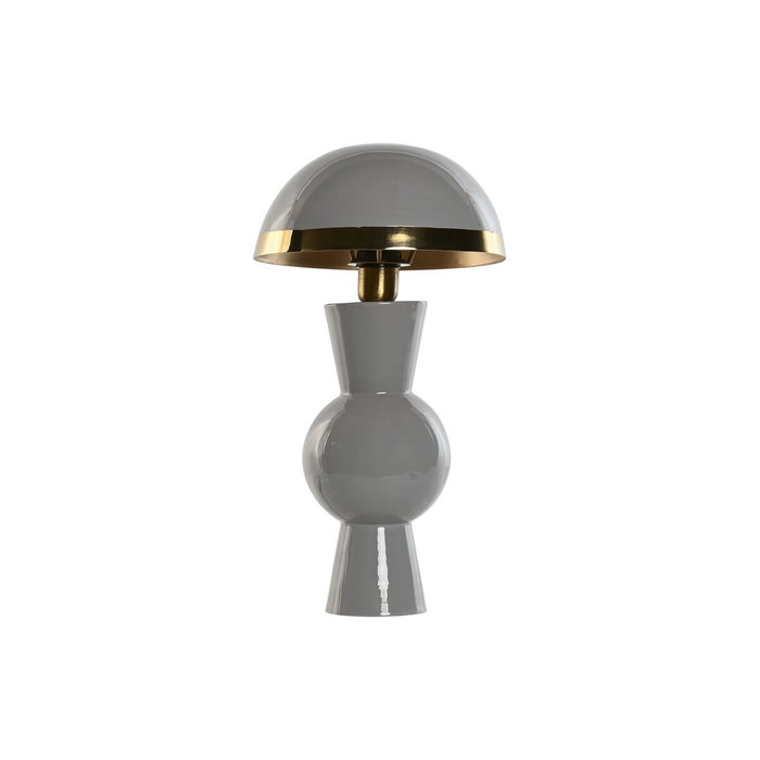 DKD Home Decor Lámpara de Sobremesa de Metal Gris
