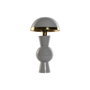 DKD Home Decor Lámpara de Sobremesa de Metal Gris