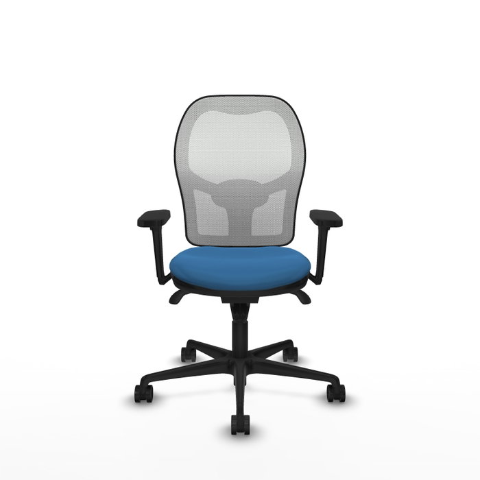 PIQUERAS Y CRESPO Silla de oficina Jorquera con mecanismo Sincro, Azul claro y Blanco PIQUERAS Y CRESPO Silla de oficina Jorquera con mecanismo Sincro, Azul claro y Blanco