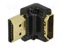 DeLOCK Adaptador HDMI de 90° HDMI Hembra a HDMI Macho, Negro
