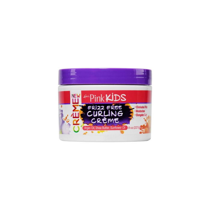 Pink Kids Crema Rizos Cabello Ondulado Niños 8oz 227gr con Aceite Argán y Karité