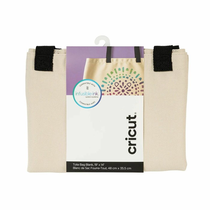 Cricut Bolso de compras grande Beige, Negro 2006829