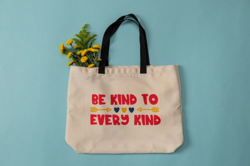 Cricut Infusible Ink Tote Bag Beige y Negro Bolso Grande