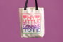 Cricut Infusible Ink Tote Bag Beige y Negro Bolso Grande