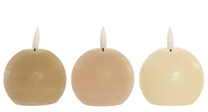 DKD Home Decor Vela Led Basicos Verde Beige 7 x 9 x 7 cm (6 Unidades) DKD Home Decor Vela Led Basicos Verde Beige 7 x 9 x 7 cm (6 Unidades)