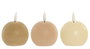 DKD Home Decor Vela Led Basicos Verde Beige 7 x 9 x 7 cm (6 Unidades)