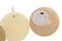 DKD Home Decor Vela Led Basicos Verde Beige 7 x 9 x 7 cm (6 Unidades)