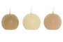 DKD Home Decor Vela Led Basicos Verde Beige 7 x 9 x 7 cm (6 Unidades)
