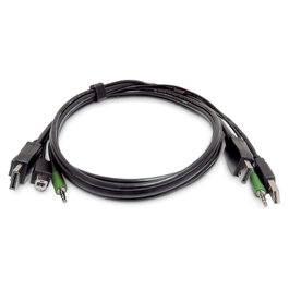 StarTech.com Cable KVM DisplayPort USB 2.0 y Audio de 3,5 mm, 1,8 m (TAA) inevitablemente compatible