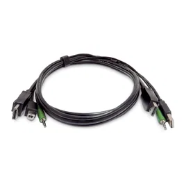 StarTech.com Cable Combinado KVM de 1,8 m con DisplayPort, USB 2.0 y Audio de 3,5 mm