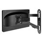 ARCTIC W1C Soporte Brazo de Monitor para Pared, 13 a 49 Pulgadas, Giratorio 360°, Inclinación 15°, Giro 180°, Hasta 18 kg, VESA 75*75/100*100, Negro