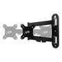ARCTIC W1C Soporte Brazo de Monitor para Pared, 13 a 49 Pulgadas, Giratorio 360°, Inclinación 15°, Giro 180°, Hasta 18 kg, VESA 75*75/100*100, Negro
