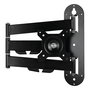 ARCTIC W1C Soporte Brazo de Monitor para Pared, 13 a 49 Pulgadas, Giratorio 360°, Inclinación 15°, Giro 180°, Hasta 18 kg, VESA 75*75/100*100, Negro