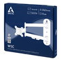 ARCTIC W1C Soporte Brazo de Monitor para Pared, 13 a 49 Pulgadas, Giratorio 360°, Inclinación 15°, Giro 180°, Hasta 18 kg, VESA 75*75/100*100, Negro