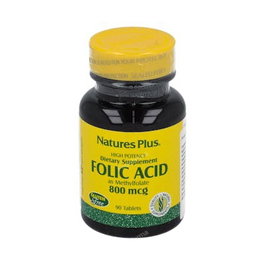 NATURES PLUS Ácido Fólico 800 mcg 90 comprimidos