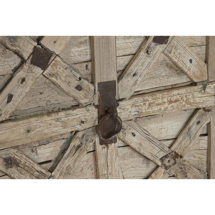 DKD Home Decor Decoración de Pared Teca Ventana Antigua 74x3x122 cm