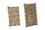 DKD Home Decor Decoración de Pared Teca Ventana Antigua 74x3x122 cm
