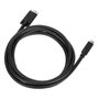 Targus Cable USB-C a USB-C de 1,8 m con montaje de tornillo, Negro