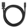 Targus Cable USB-C a USB-C de 1,8 m con montaje de tornillo, Negro