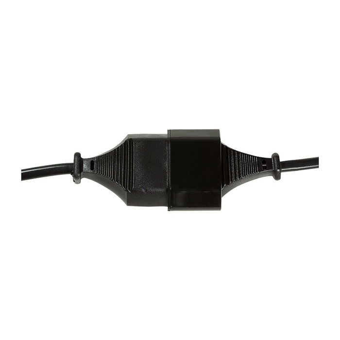 LogiLink Cable de alimentación CEE 7/16 a CEE 7/16, 1 m, Negro