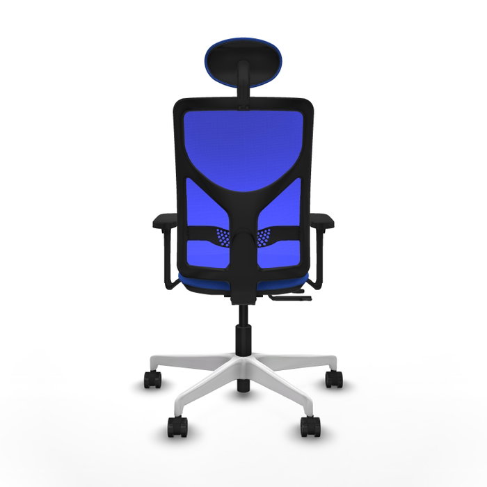 PIQUERAS Y CRESPO Silla de oficina Motilla Azul con mecanismo Sincro/Traslack