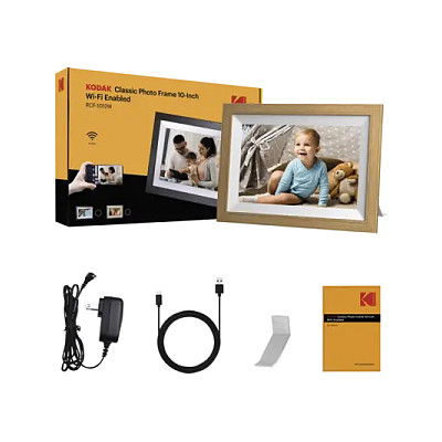 Kodak RCF-1012W WiFi Wurzelholz - Marco Digital, Pantalla Táctil LED 10.1" (25.6 cm), Resolución 1280 x 800, 32 GB, Wi-Fi, Reproduce Fotos, Vídeos y Música Kodak RCF-1012W WiFi Wurzelholz - Marco Digital, Pantalla Táctil LED 10.1" (25.6 cm), Resolución 1280 x 800, 32 GB, Wi-Fi, Reproduce Fotos, Vídeos y Música