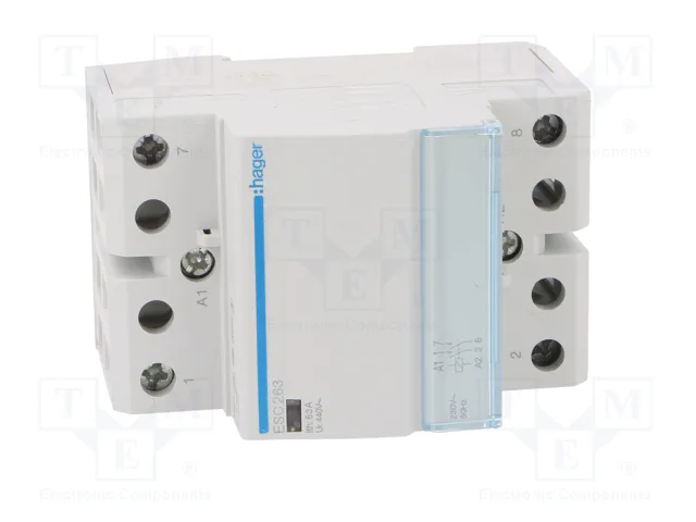 HAGER Contactor ESC 2-polar 63A 230VAC NA
