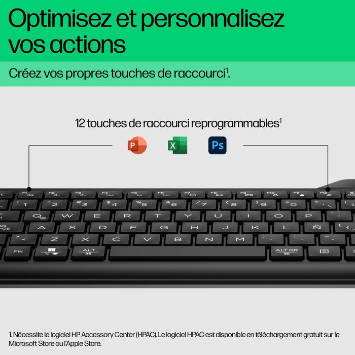 HP Teclado inalámbrico HP 460 full-size negro