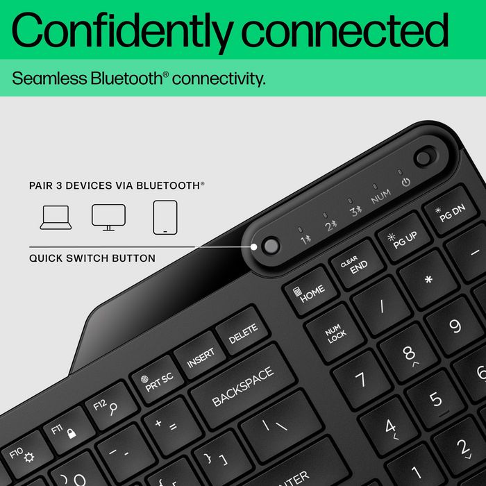 HP Teclado inalámbrico HP 460 full-size negro