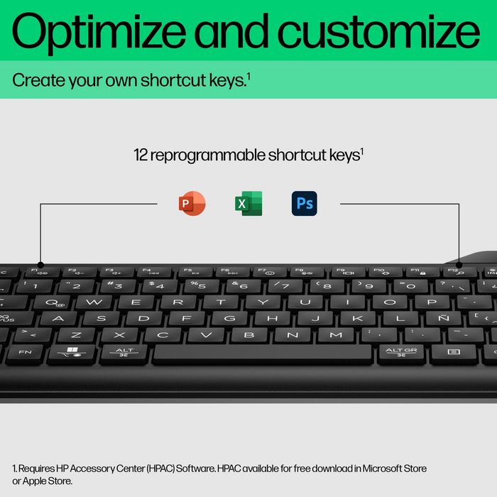 HP Teclado inalámbrico HP 460 full-size negro