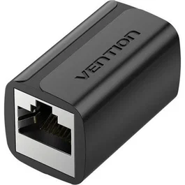 Vention Adaptador Conector RJ45 Cat7 FTP Hembra a Hembra Negro IPWB0