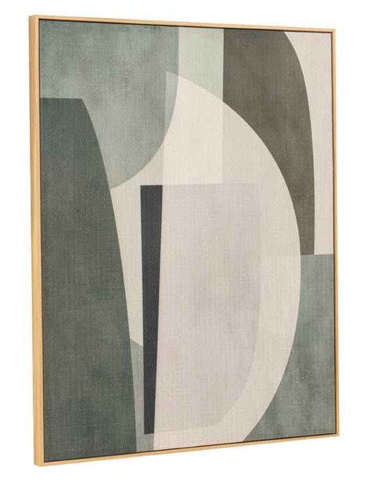 DKD Home Decor Cuadro Scandi Moderno en Lienzo, Verde y Gris, 80x100 cm, 2 Unidades DKD Home Decor Cuadro Scandi Moderno en Lienzo, Verde y Gris, 80x100 cm, 2 Unidades