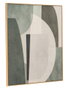 DKD Home Decor Cuadro Scandi Moderno en Lienzo, Verde y Gris, 80x100 cm, 2 Unidades