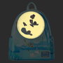 Loungefly Mochila mini Peter Pan You Can Fly Disney de piel vegana con detalles que brillan en la oscuridad 26cm