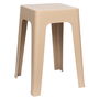 Home Deco Factory Essentiel Taburete Apilable Beige Polipropileno 28x28x47 cm