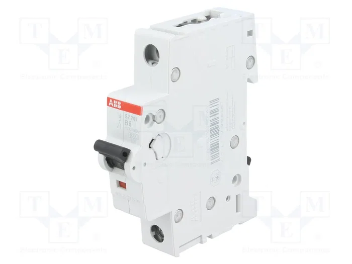 ABB Interruptor magnetotérmico SZ200 6A 1 polo Caract B ABB Interruptor magnetotérmico SZ200 6A 1 polo Caract B