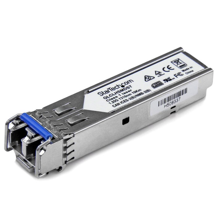 StarTech.com Paquete de 10 Módulos SFP compatibles con Cisco GLC-LH-SMD, 1GbE, Fibra Monomodo, LC