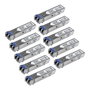 StarTech.com Paquete de 10 Módulos SFP compatibles con Cisco GLC-LH-SMD, 1GbE, Fibra Monomodo, LC