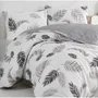 Juego de Cama 220x240 cm con 2 Fundas de Almohada 60x60 cm - 100% Algodón Reforzado - Gris - ASI8683743677702