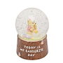 WIDDOP & CO Bola Nieve Winnie the Pooh Disney, Juguete de Invierno con Copos de Nieve Brillantes