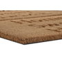 DKD Home Decor Felpudo de Coco y Goma Grabado, Pack de 2 (Marrón)