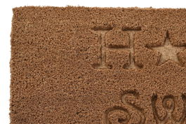 DKD Home Decor Felpudo Marron Coco Goma 45 x 75 cm (2 Unidades) 2.3 cm